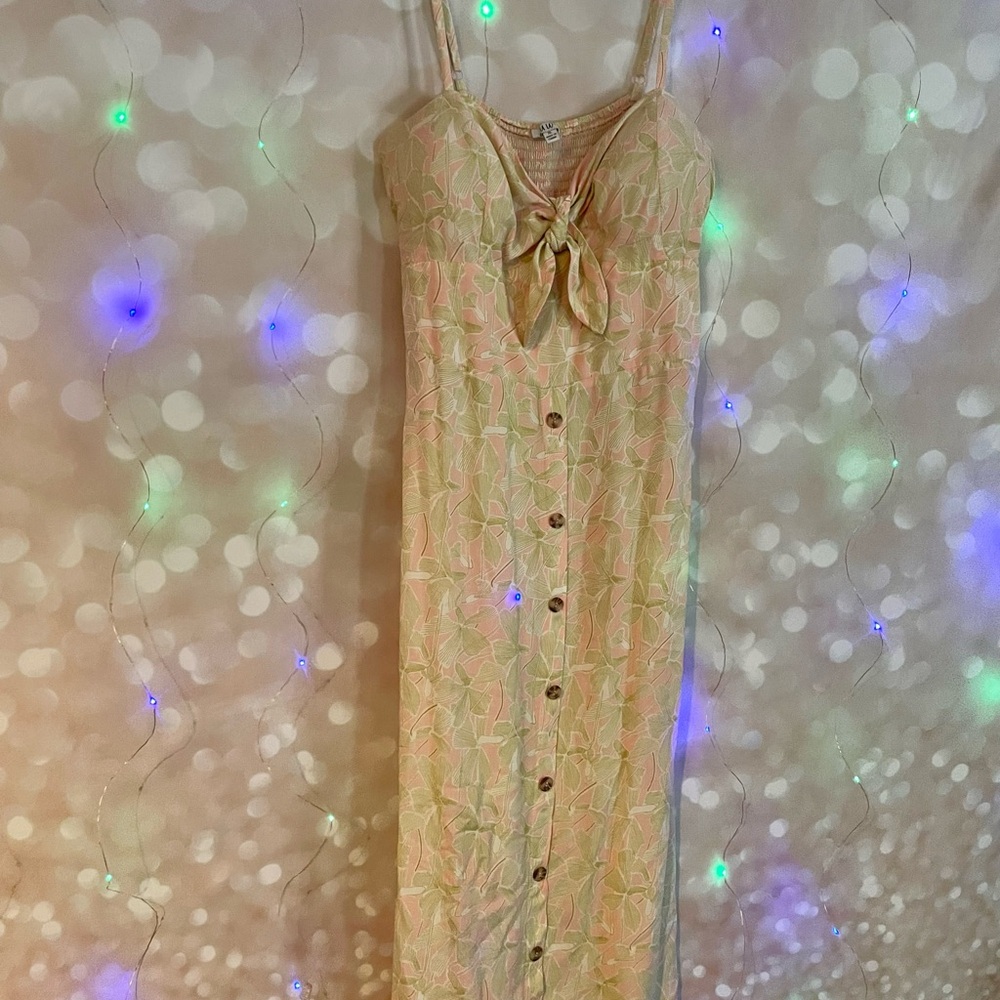 Floral Button-Down Maxi Dress